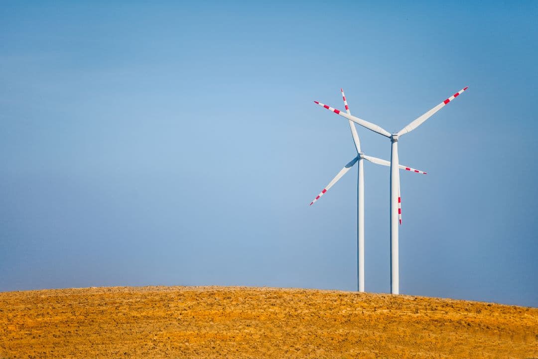 Landscapes with Wind Turbines (From FreePik)